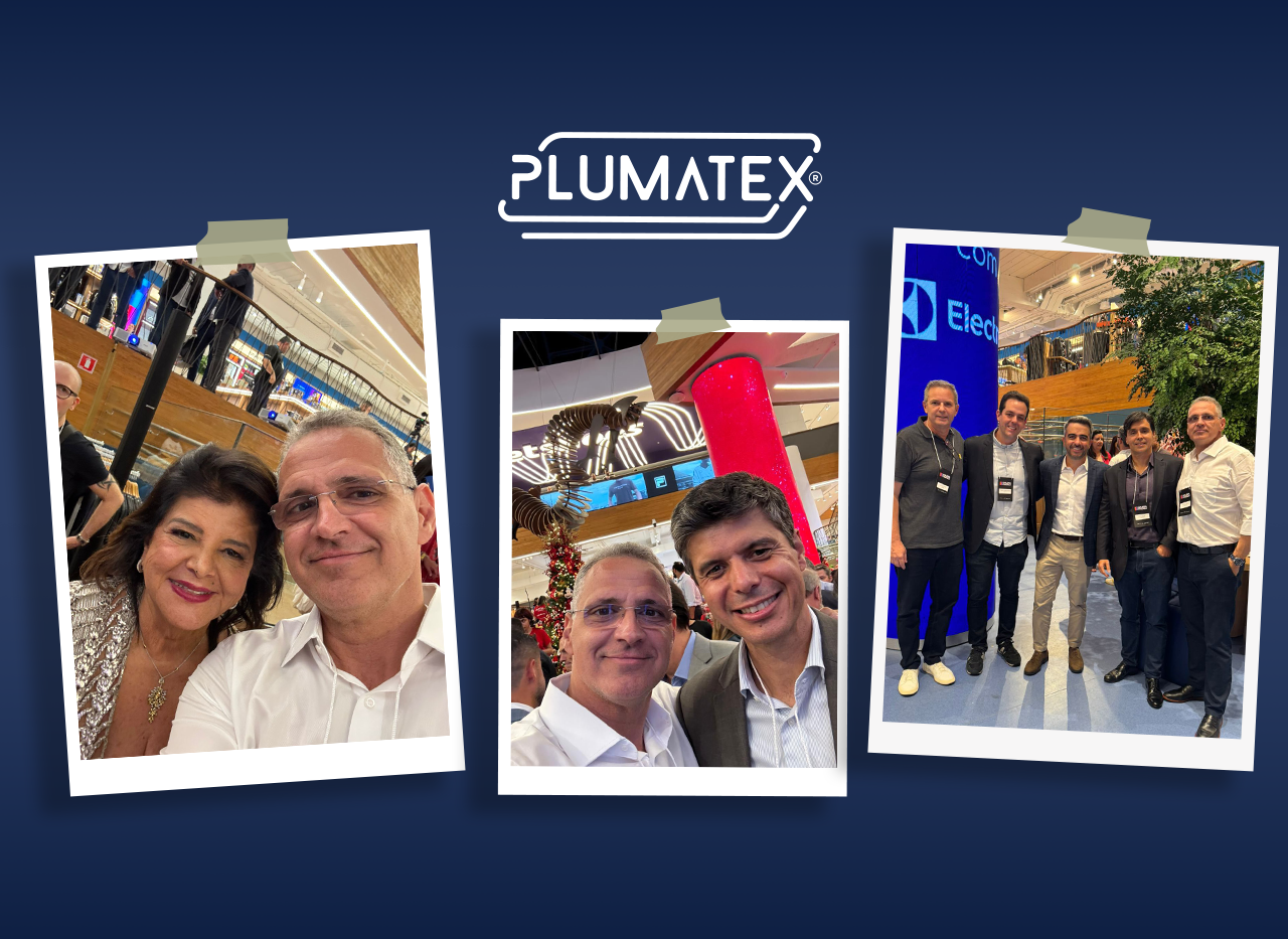 Conexões que movem o mercado: Plumatex na inauguração da Galeria Magalu.